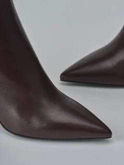 Stivaletti tacco 7cm pelle bordo'