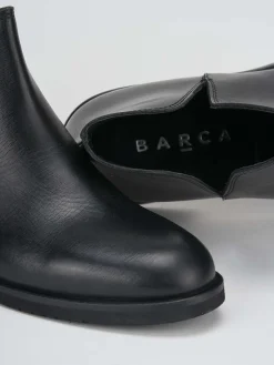 Stivaletti tacco 1cm pelle nero