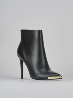 Stivaletti tacco 7cm pelle nero