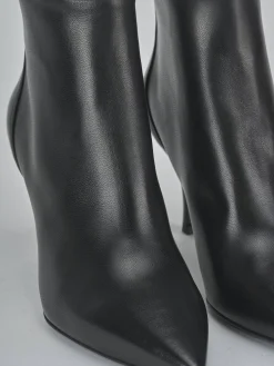 Stivaletti tacco 7cm pelle nero