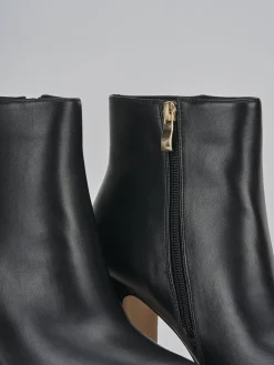 Stivaletti tacco 9cm pelle nero