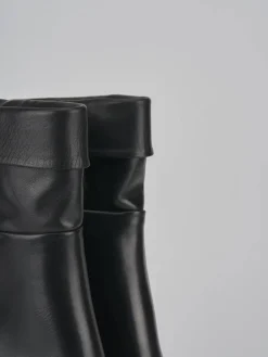 Stivaletti tacco 8cm pelle nero