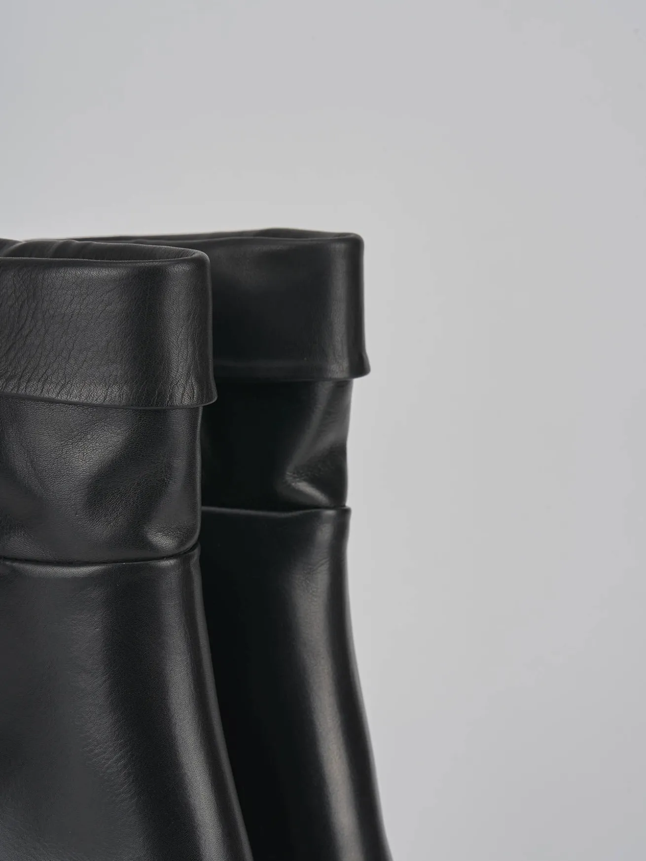 Stivaletti tacco 8cm pelle nero