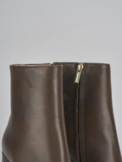 Stivaletti tacco 9cm pelle testa