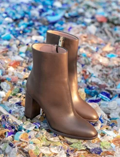 Stivaletti tacco 9cm pelle testa