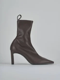 Stivaletti tacco 8cm pelle testa