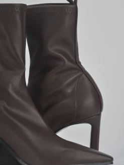 Stivaletti tacco 8cm pelle testa