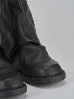 Stivaletti tacco 3cm pelle nero