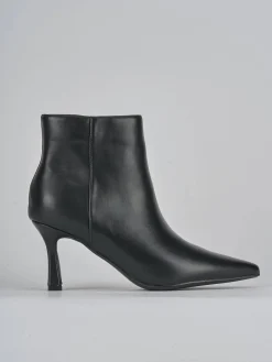 Stivaletti tacco 9cm pelle nero