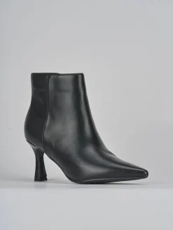 Stivaletti tacco 9cm pelle nero