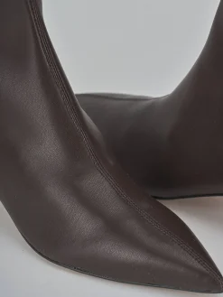 Stivaletti tacco 5cm pelle testa