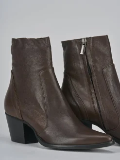 Stivaletti tacco 7cm pelle testa