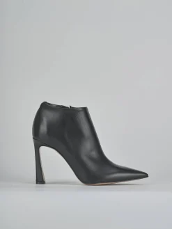 Stivaletti tacco 9cm pelle nero