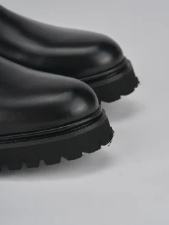 Stivaletti tacco 2cm pelle nero