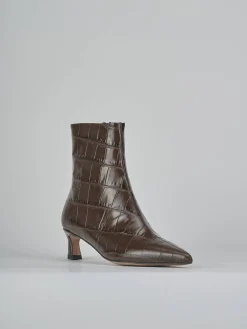 Stivaletti tacco 5cm pitone testa