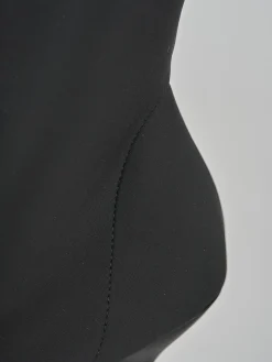 Stivaletti tacco 9cm tessuto nero