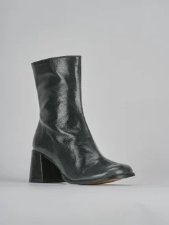 Stivaletti tacco 5cm vernice verde