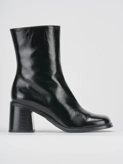 Stivaletti tacco 8cm vernice nero