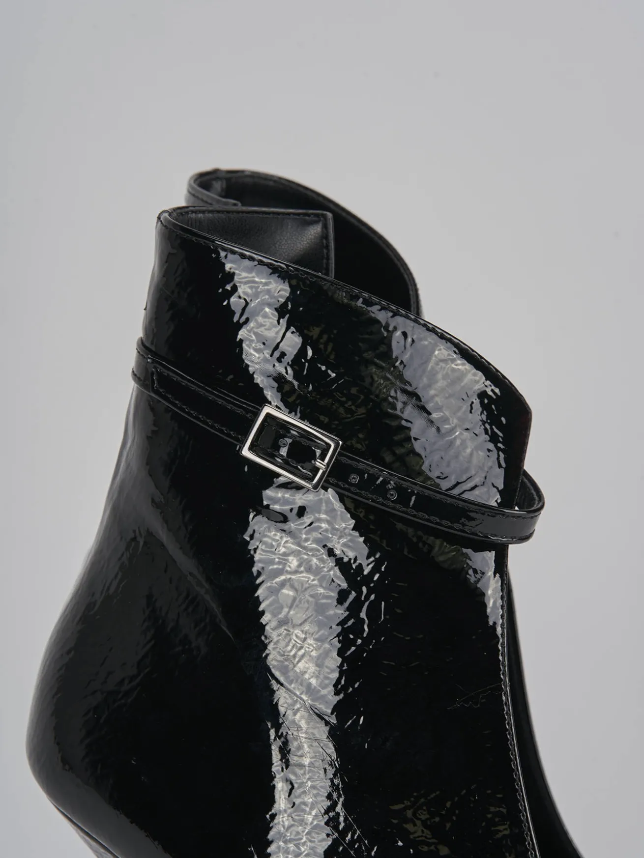 Stivaletti tacco 9cm vernice nero