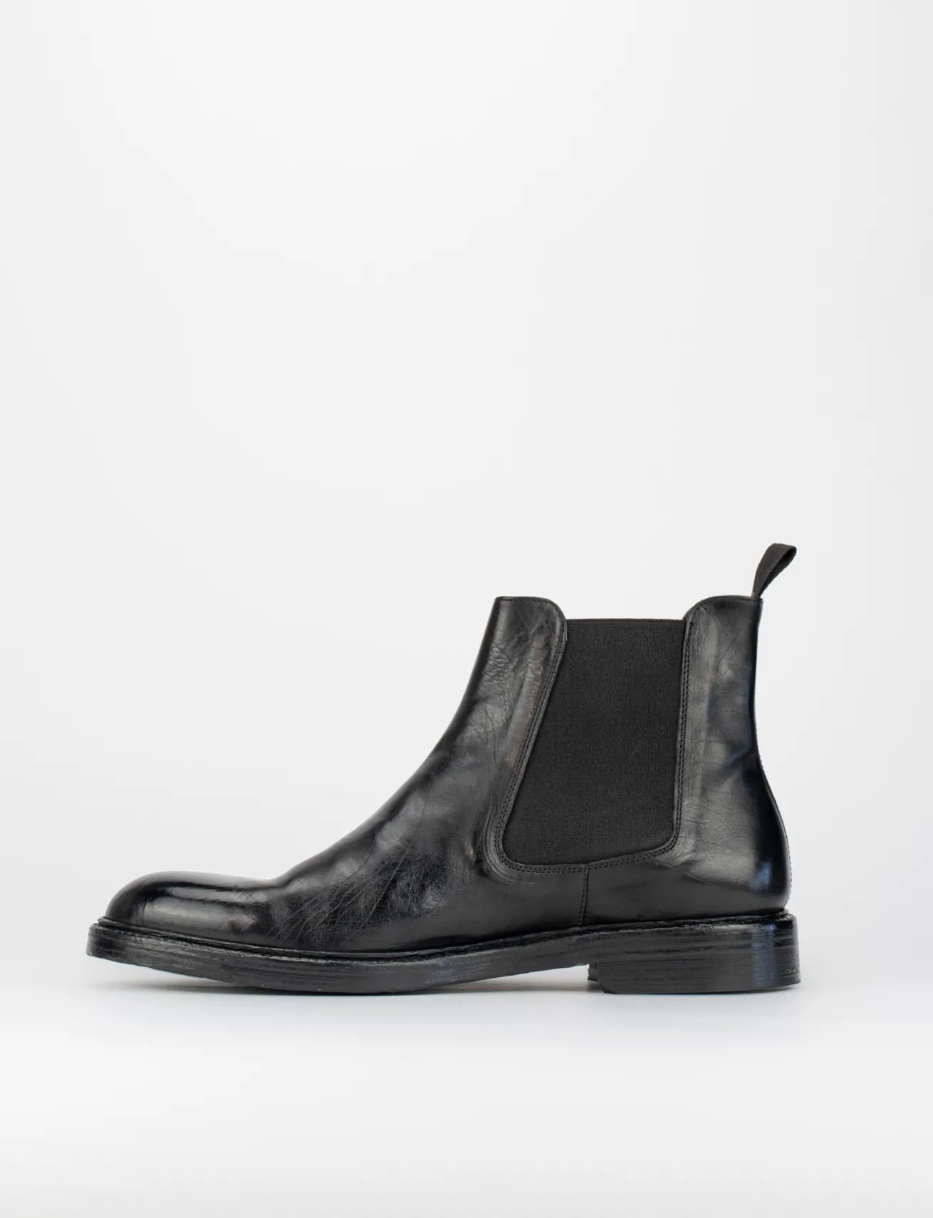 stivaletto tacco 2 cm nero