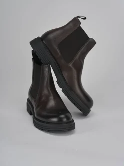 Stivaletto tacco 2 cm testa pelle