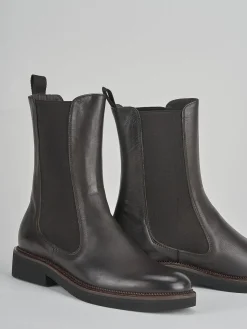 Stivaletto tacco 2 cm testa pelle