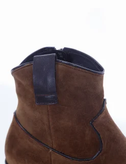 stivaletto texano tacco 3 cm cuoio