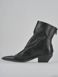 Stivaletto texano tacco 3 cm nero pelle