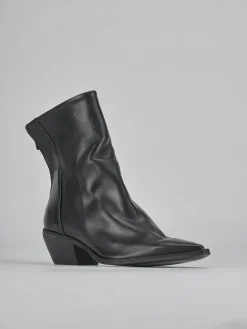 Stivaletto texano tacco 3 cm nero pelle