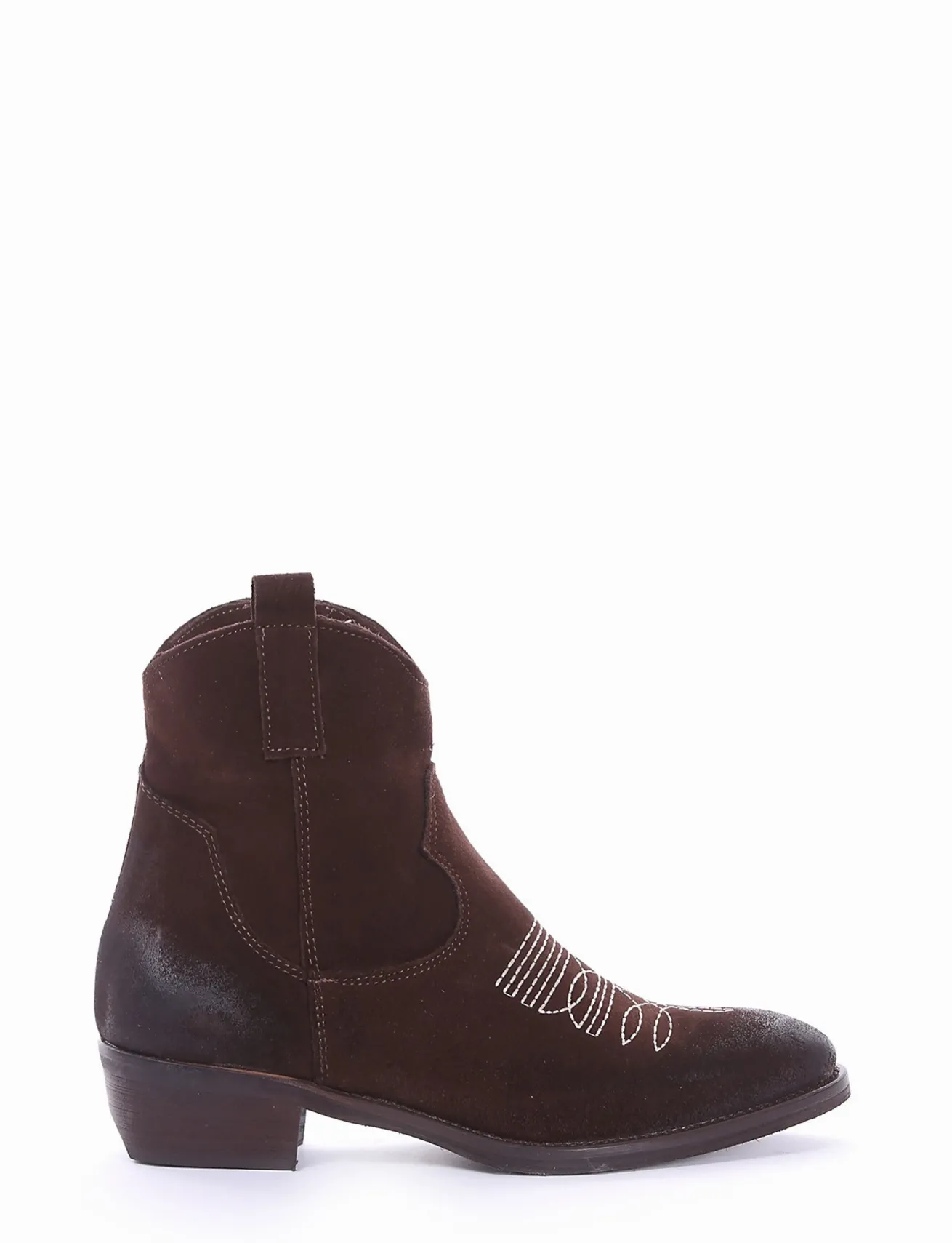 Stivaletto texano tacco 3 cm testa