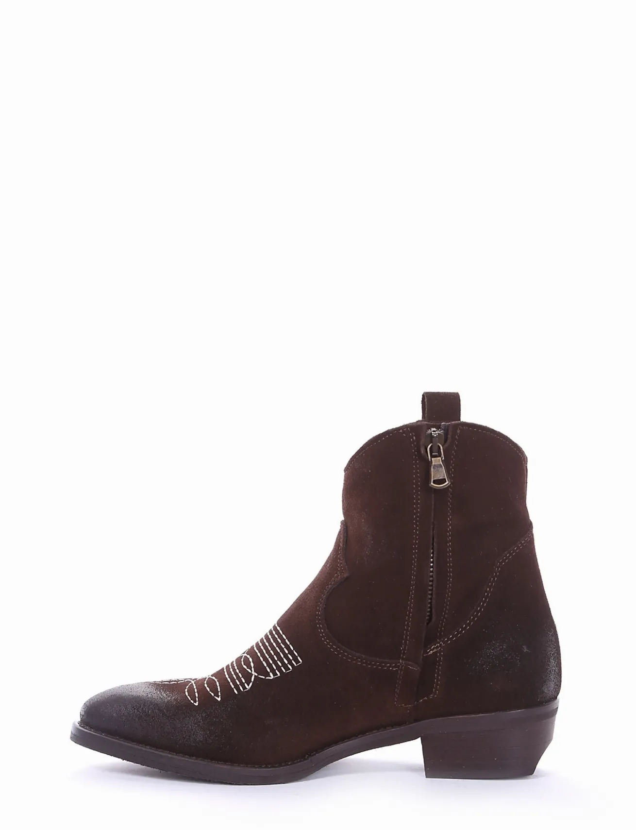 Stivaletto texano tacco 3 cm testa