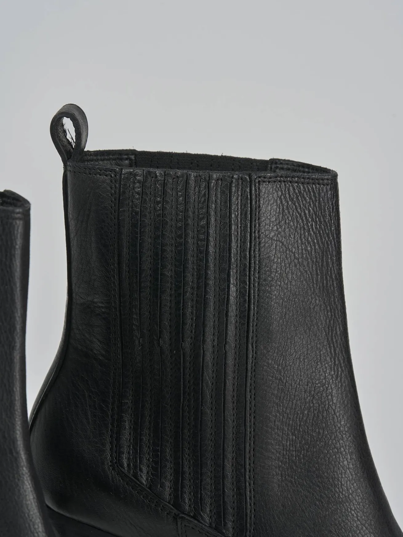 Stivaletto texano tacco 9 cm nero pelle