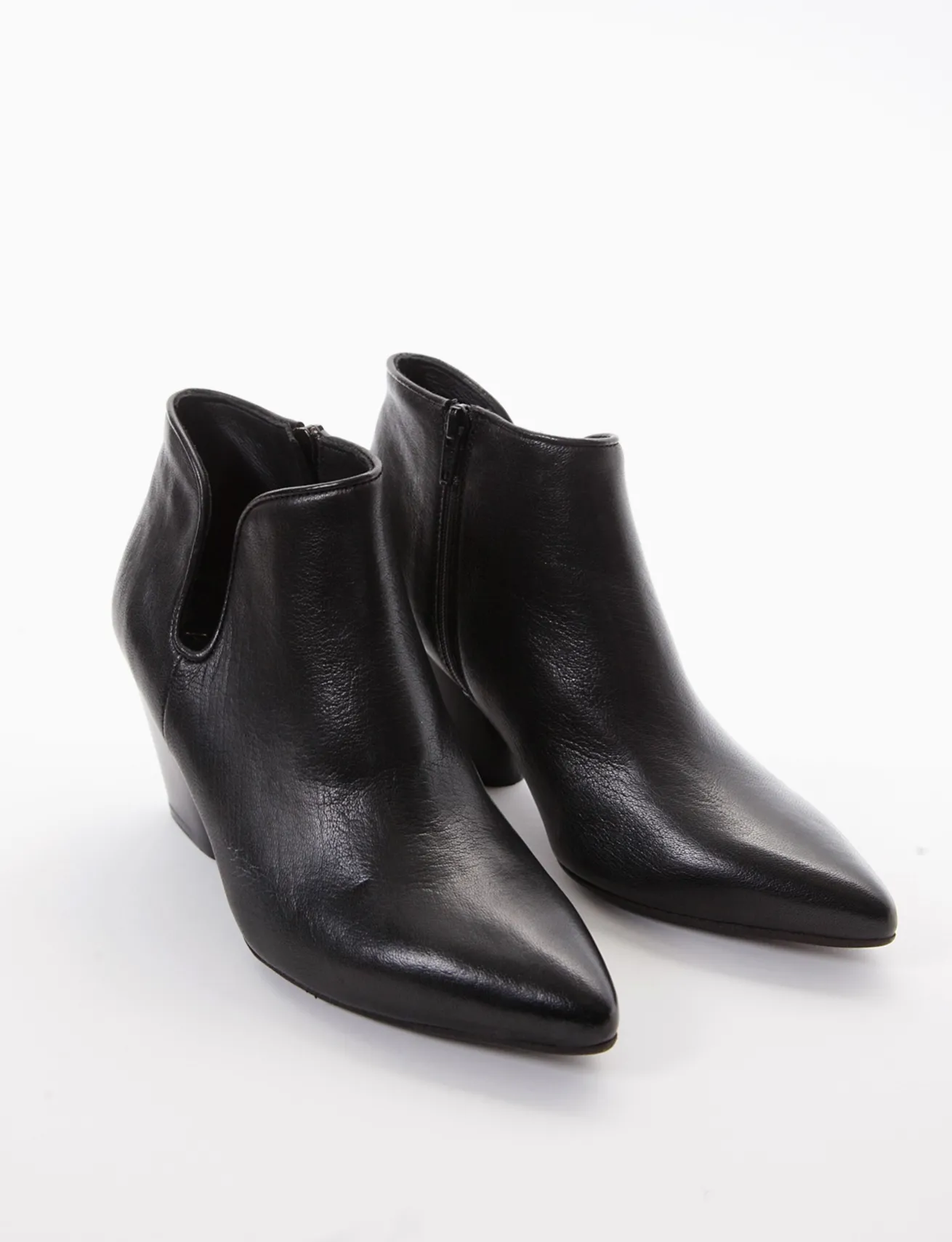 stivaletto texano tacco 7 cm nero