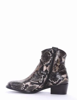 stivaletto texano tacco 3 cm verde