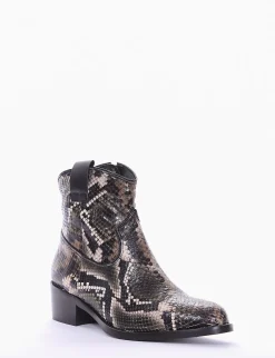 stivaletto texano tacco 3 cm verde