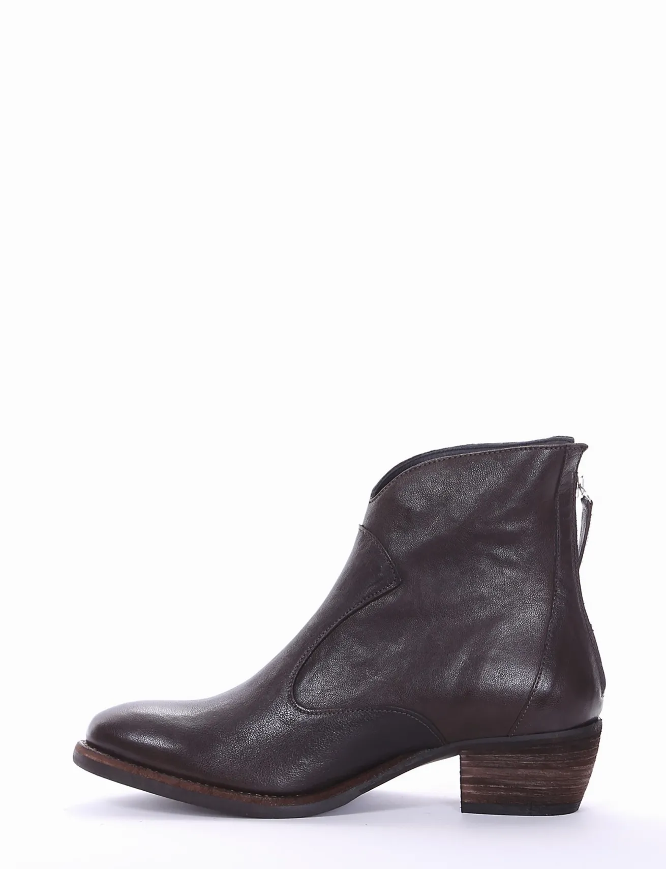 stivaletto texano tacco 3 cm testa