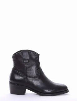 stivaletto texano tacco 3 cm nero