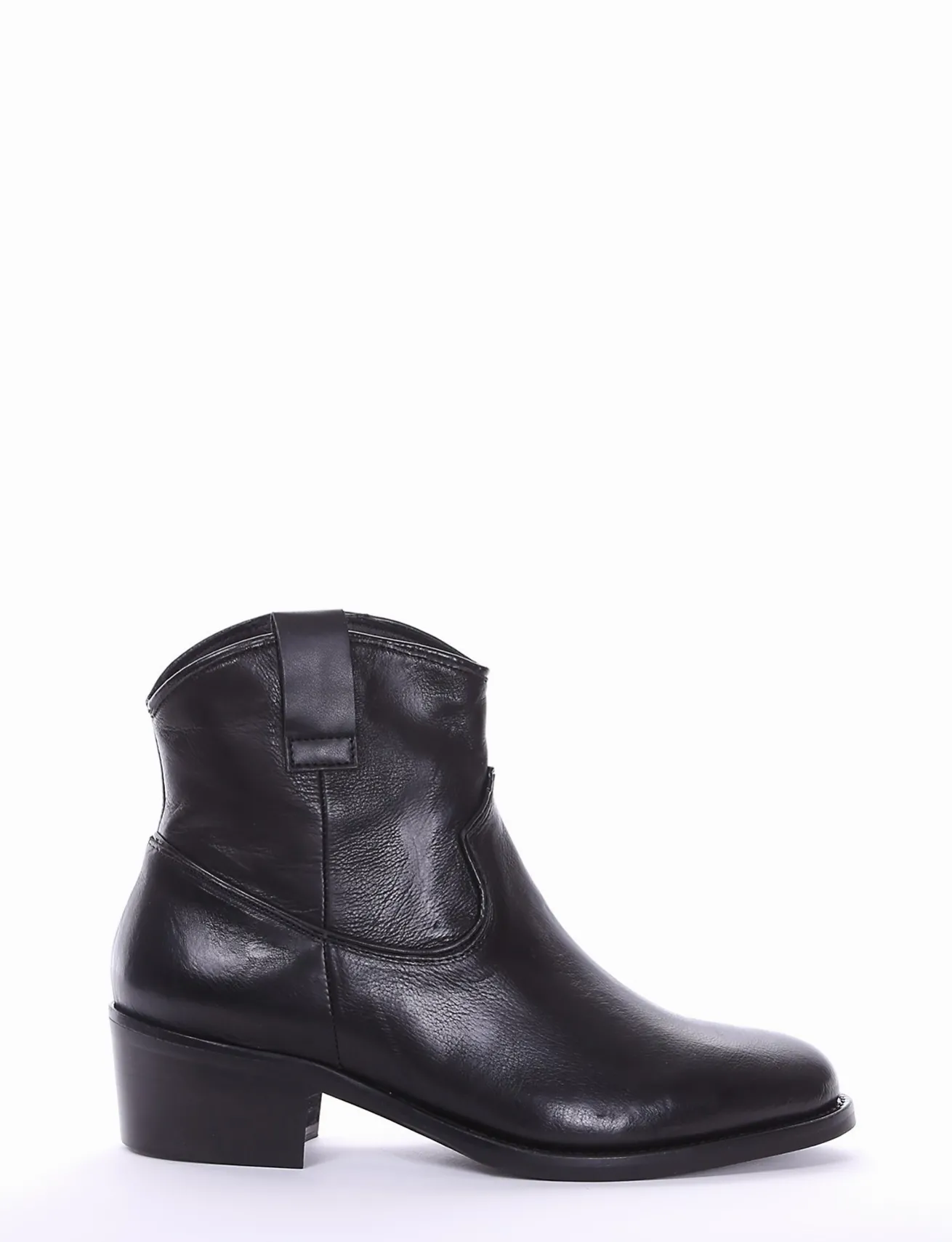 stivaletto texano tacco 3 cm nero