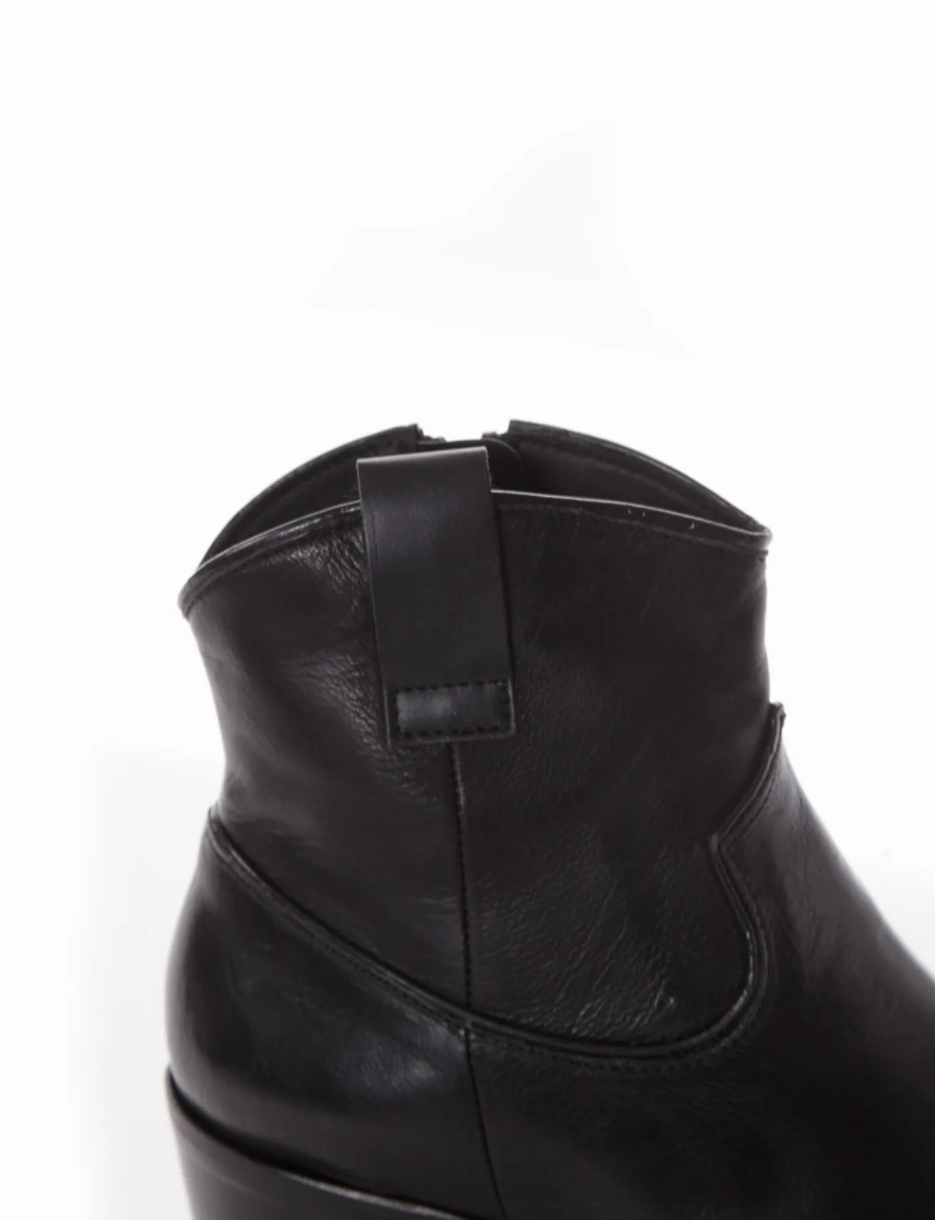 stivaletto texano tacco 3 cm nero