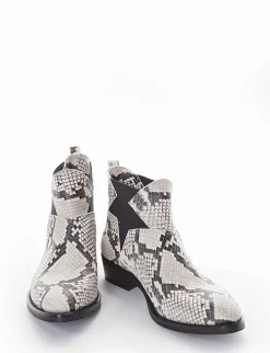 Stivaletto texano tacco 3cm roccia