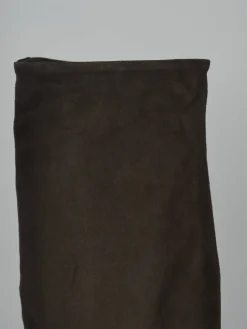 Stivali tacco 7cm camoscio testa