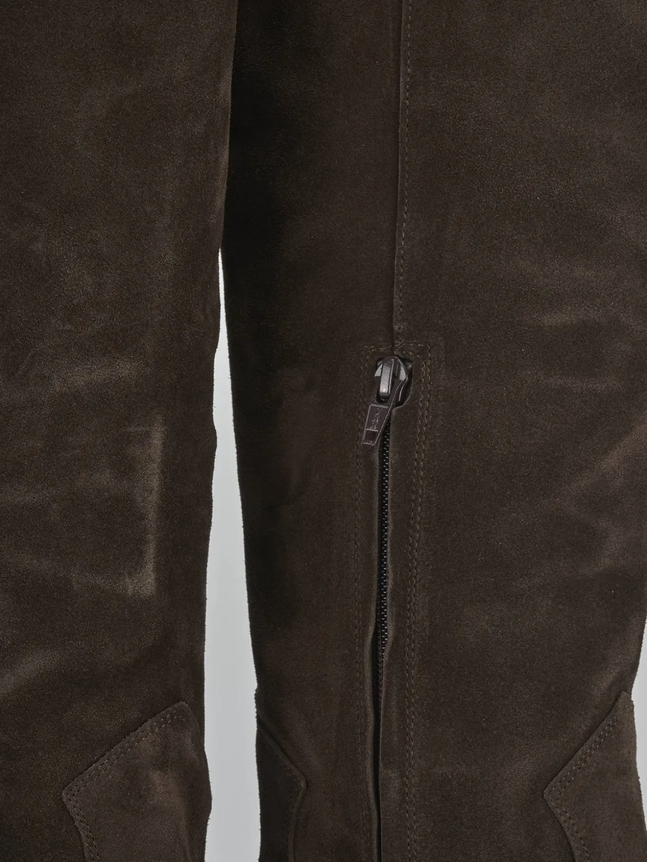 Stivali tacco 6cm camoscio testa