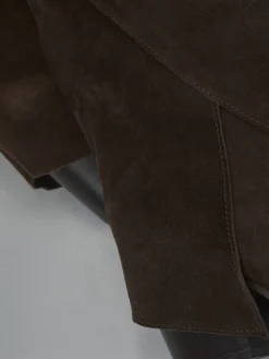 Stivali tacco 8cm camoscio testa