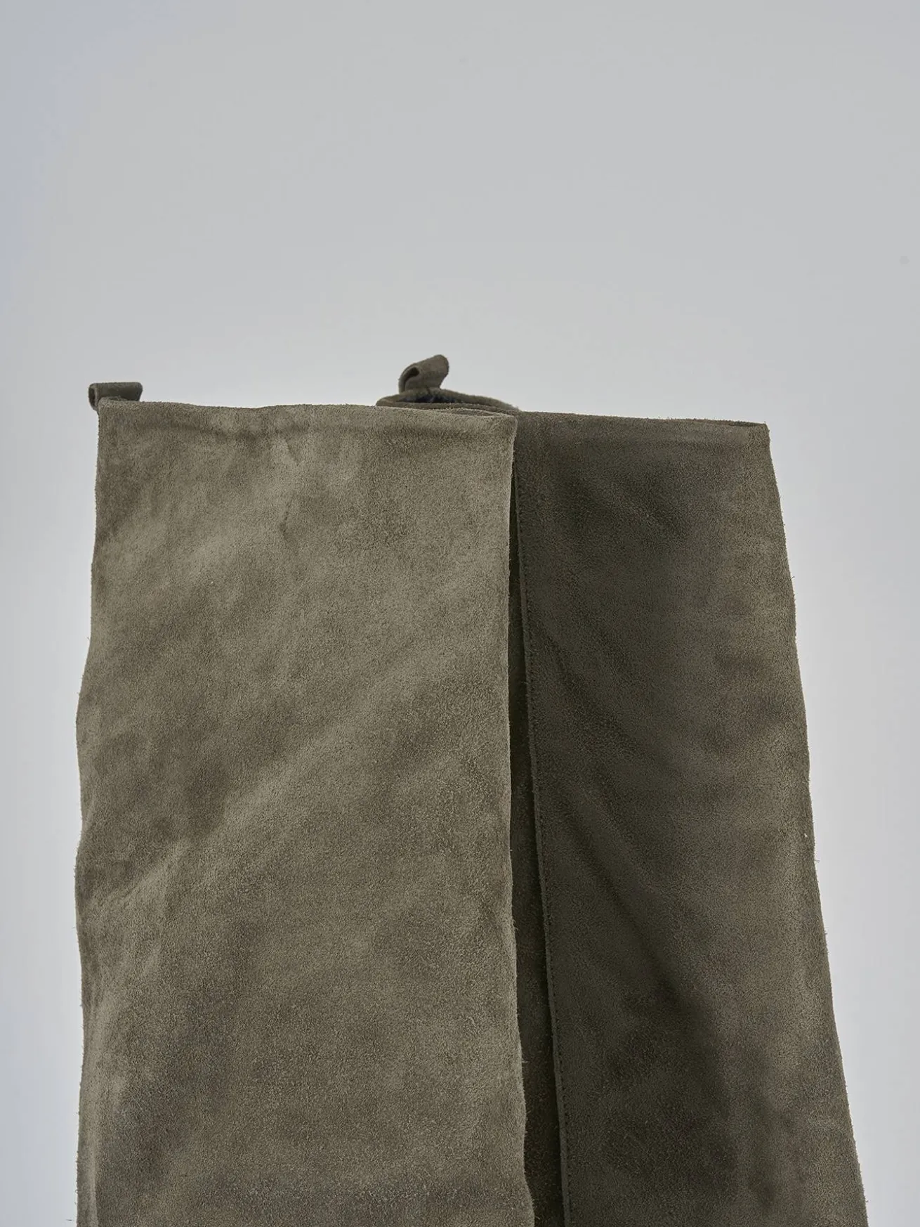 Stivali tacco 3cm camoscio grigio