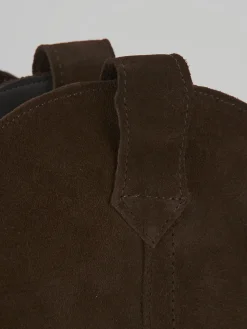 Stivali tacco 4cm camoscio testa