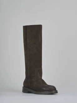 Stivali tacco 3cm camoscio testa