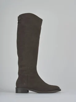 Stivali tacco 3cm camoscio testa