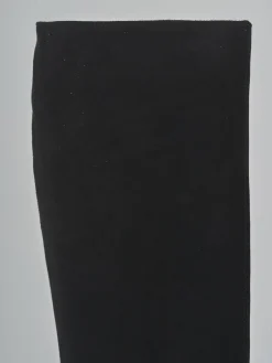 Stivali tacco 4cm camoscio nero