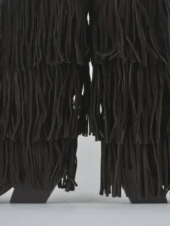 Stivali tacco 6cm camoscio testa