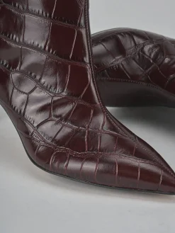 Stivali tacco 7cm cocco bordo'